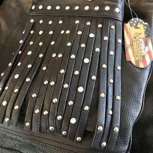 NWOT Tennessee Leather Cross Body Bag Motorcycle